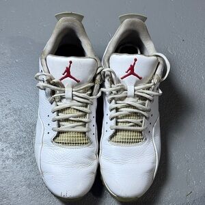 Used AirJordan 4 Golf Shoes White cement gray